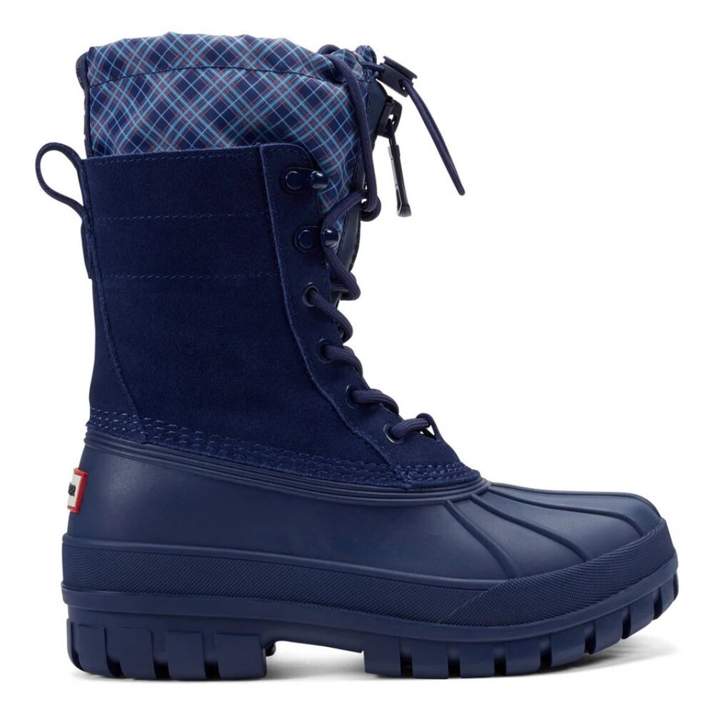 Hunter Women's Skylar Waterproof Duck Boots in Dark Blue